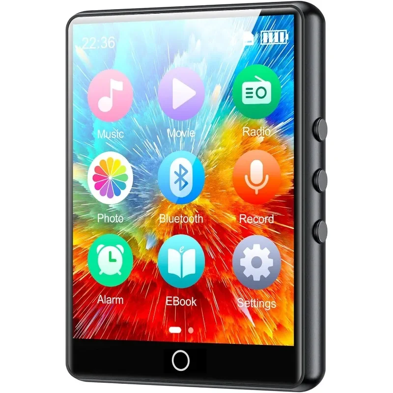 Musical Instrument Image - スピーカー付きmp3プレーヤー,Bluetooth 5.0,FMラジオ,レコーダー,電子書籍,画像,音楽,32GB, 2.8インチ