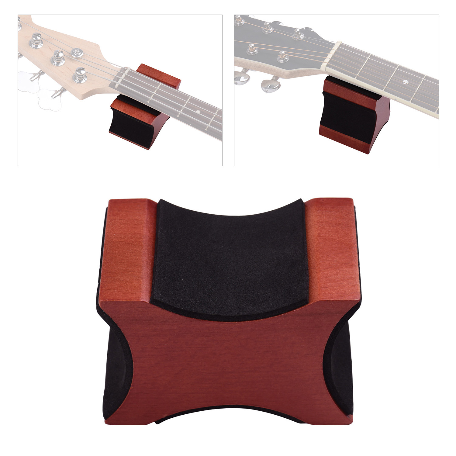 Musical Instrument Mandolin - ギターネックレストサポート枕マホガニー素材 2 使用高さ弦楽器製作者ツールエレクトリックアコースティックギターベースマンドリン用