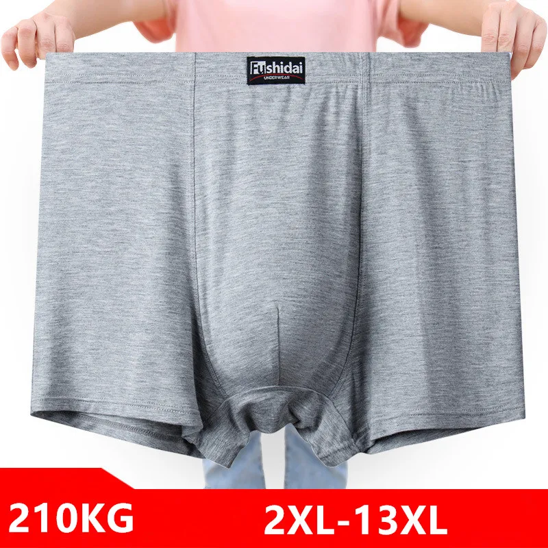 Didgeridoo Bamboo - 男性のための大きなサイズのボクサーショーツ,男性の下着,大きいサイズ,12xl,12xl,9xl,5xl,ソフトモーダル,黒