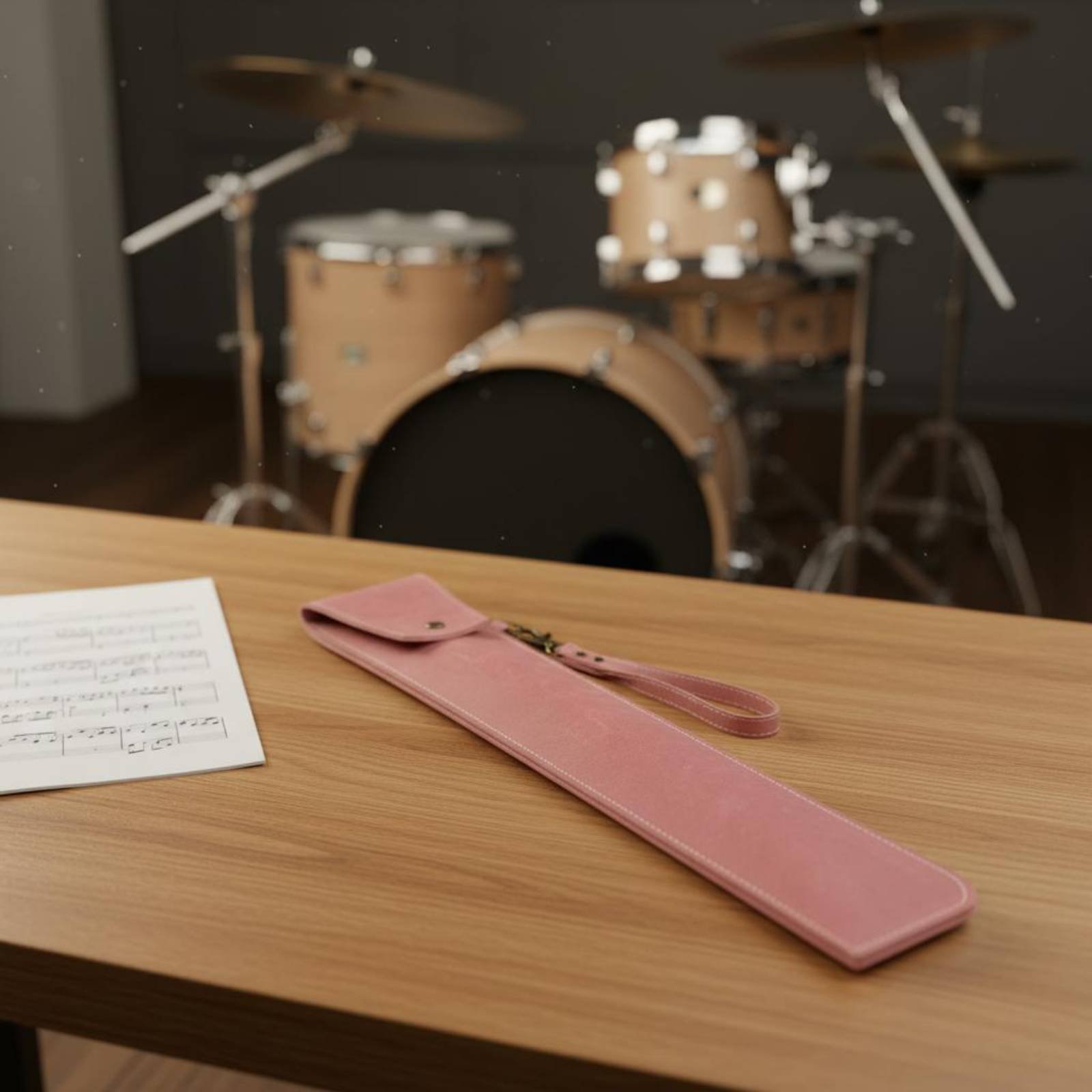 Musical Instrument Long - レザードラムスティックバッグ 長持ちするPUレザードラムスティックバッグ ドラムスティックキャリングケース 耐摩耗性楽器アクセサリー