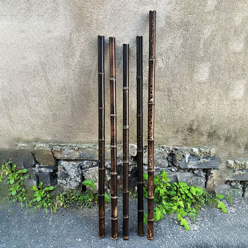 Musical Instrument In Chinese - 8穴紫竹小笛G/Fキー中国式縦笛初心者プロ向け小笛民俗伝統楽器