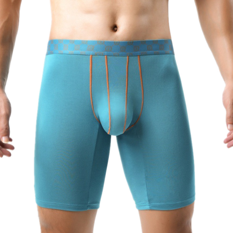 Didgeridoo Bamboo - 竹繊維ボクサーショーツ メンズ下着 U字型ポーチ付きパンツ 男性用ロング丈アンダーパンツ プラスサイズ ボクサー