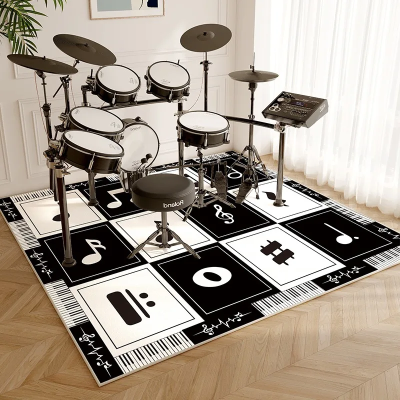Musical Instruments Online - 滑り止めの防音フロアマット,ピアノのフットパッド,衝撃吸収カーペット,楽器,寝室の書斎カーペット,豪華で手頃な価格