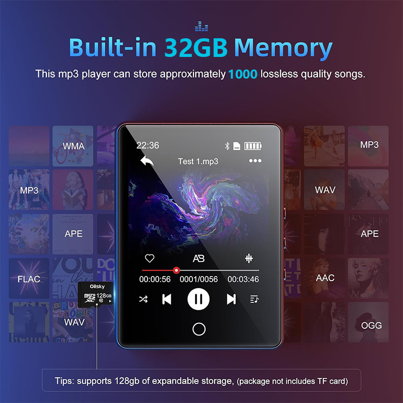 スピーカー付きmp3プレーヤー,Bluetooth 5.0, - Musical Instrument Image のレビューと価格