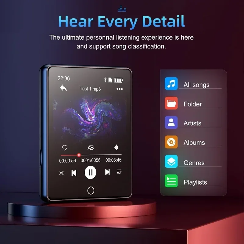 スピーカー付きmp3プレーヤー,Bluetooth 5.0, - Musical Instrument Image のレビューと価格