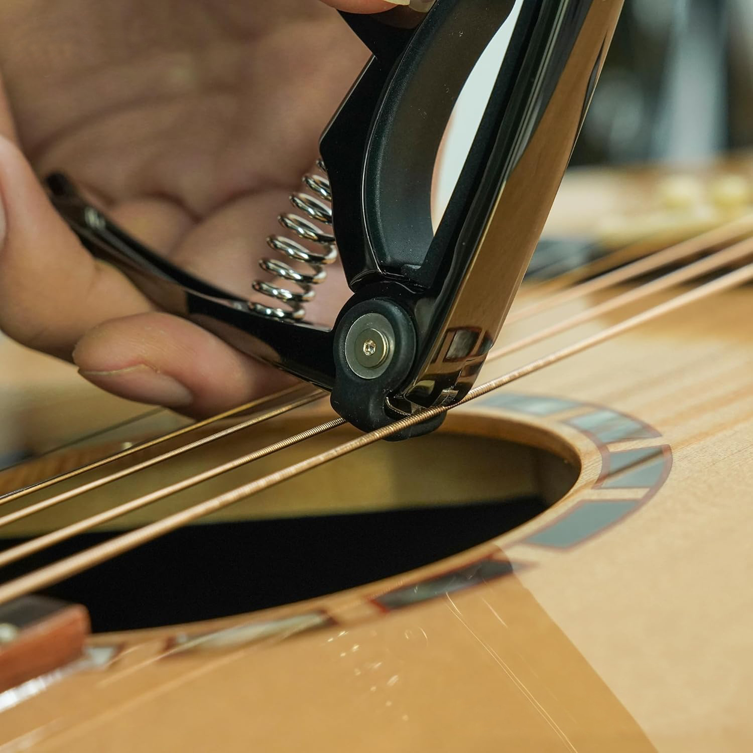 4-in-1 ギターカポ 6 弦アコースティックギターおよび - Musical Instrument Organ のレビューと価格