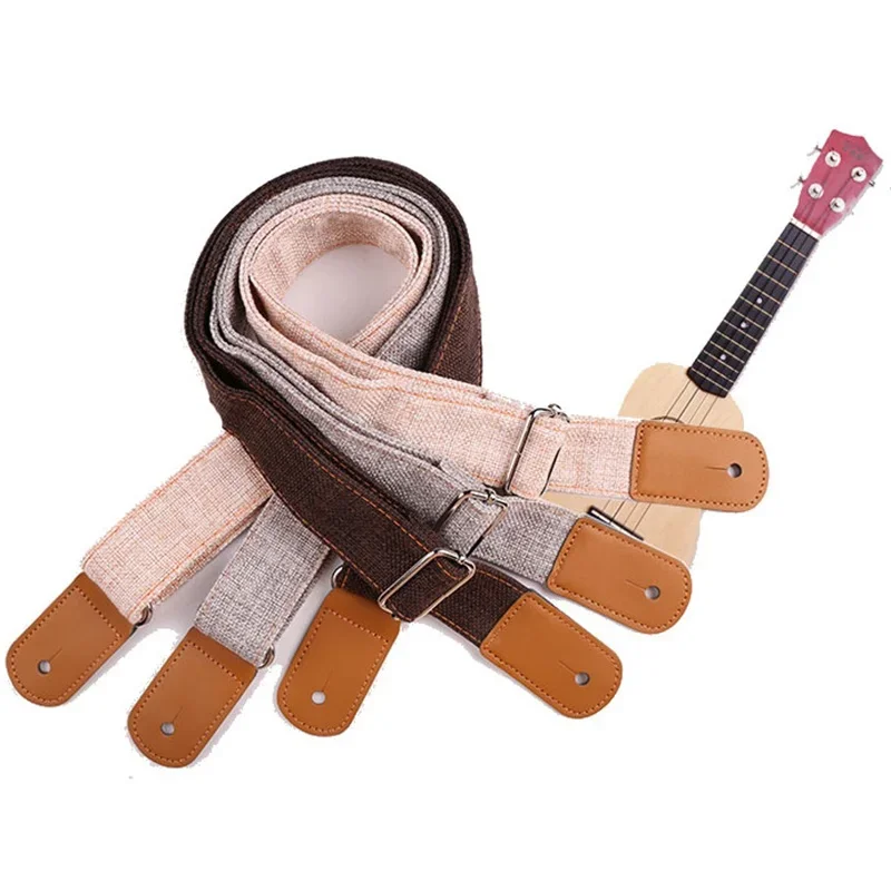調節可能なソフトコットンレザーギター/ウクレレストラップアコ - Musical Instrument Organ のレビューと価格