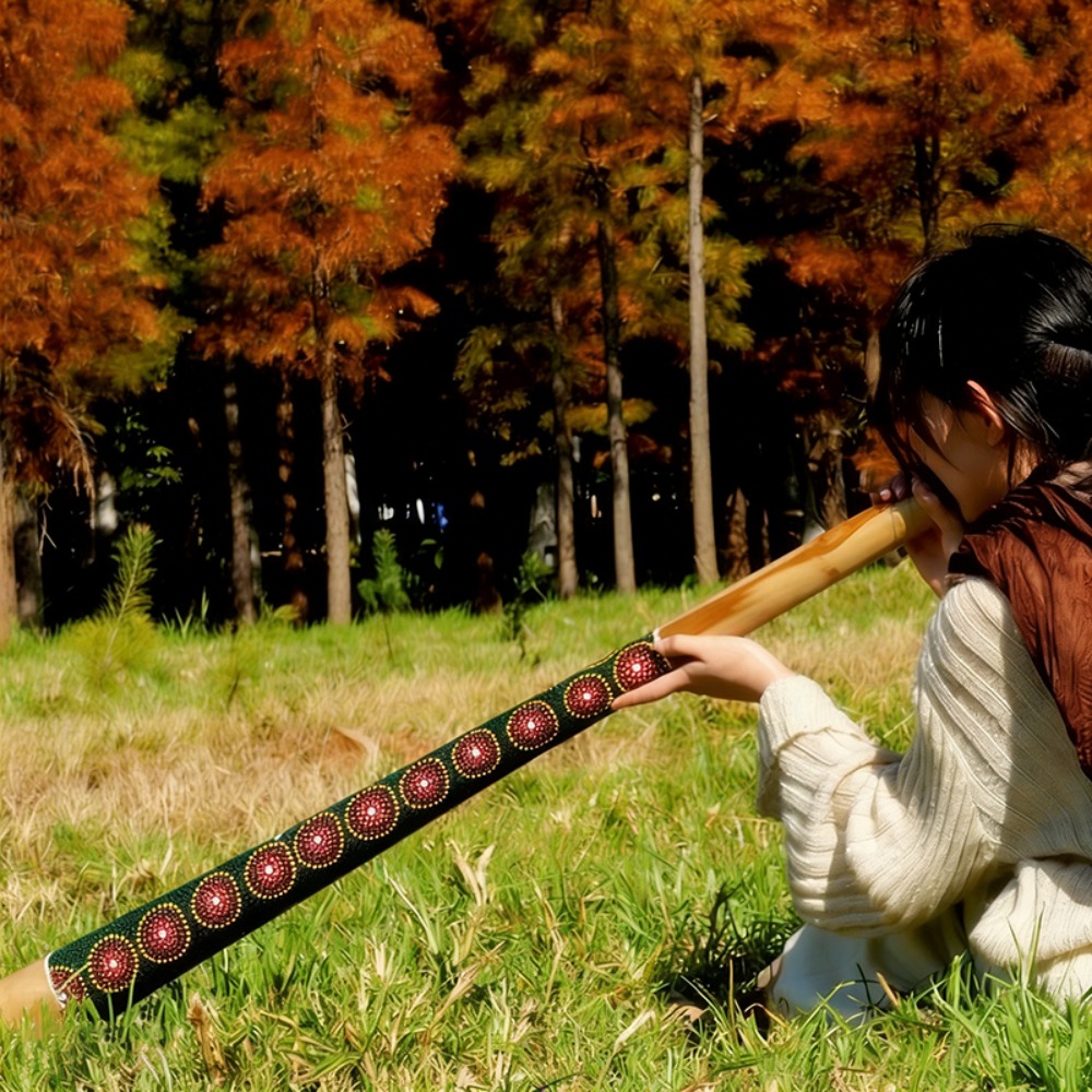 チーク材のディジェリードゥ（塗装済み）100/120/130 - Musical Instrument Didgeridoo のレビューと価格