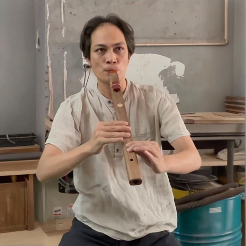 B/C/D/E/F トーン木製垂直フルートポータブル伴奏ヒー - Musical Instrument Indian のレビューと価格