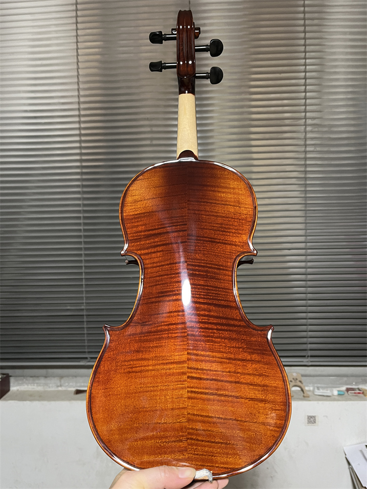 実物写真。自然な炎模様が施された木製。手作りのアンティーク4 - Musical Instrument Photo のレビューと価格