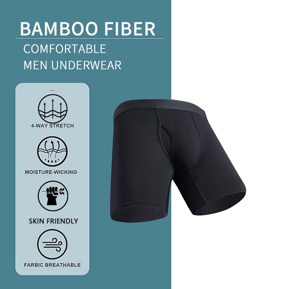 8枚組竹繊維ボクサーパンツ メンズ 通気性 ロングボクサー  - Didgeridoo Bamboo のレビューと価格