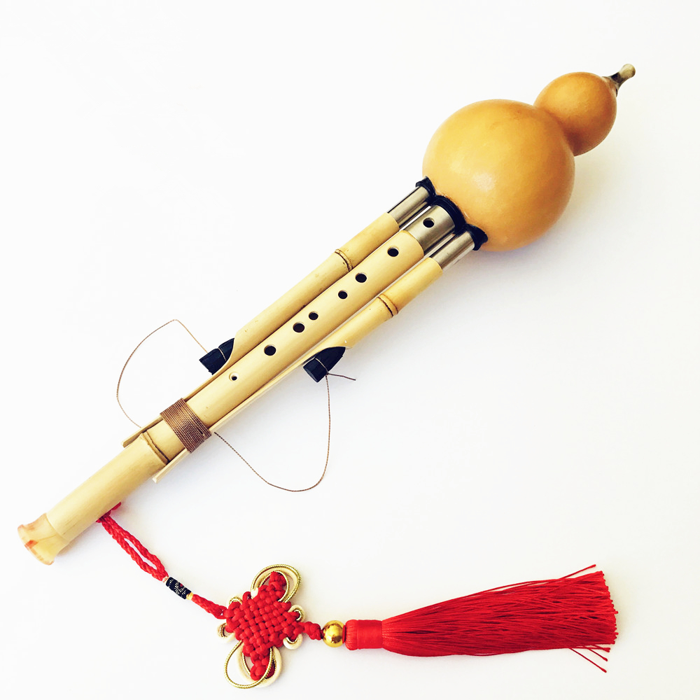 中国手作りhulusi黄金竹ひょうたんウリ科フルート 7 & - Musical Instrument In Chinese のレビューと価格