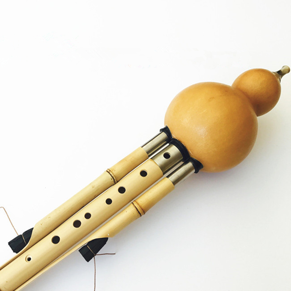 中国手作りhulusi黄金竹ひょうたんウリ科フルート 7 & - Musical Instrument In Chinese のレビューと価格