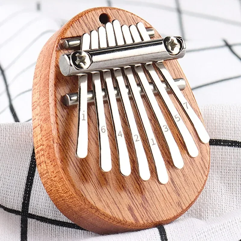 1 個木製ミニ親指ピアノミュージカル 8 トーンポータブル初 - Musical Instrument Sounds のレビューと価格