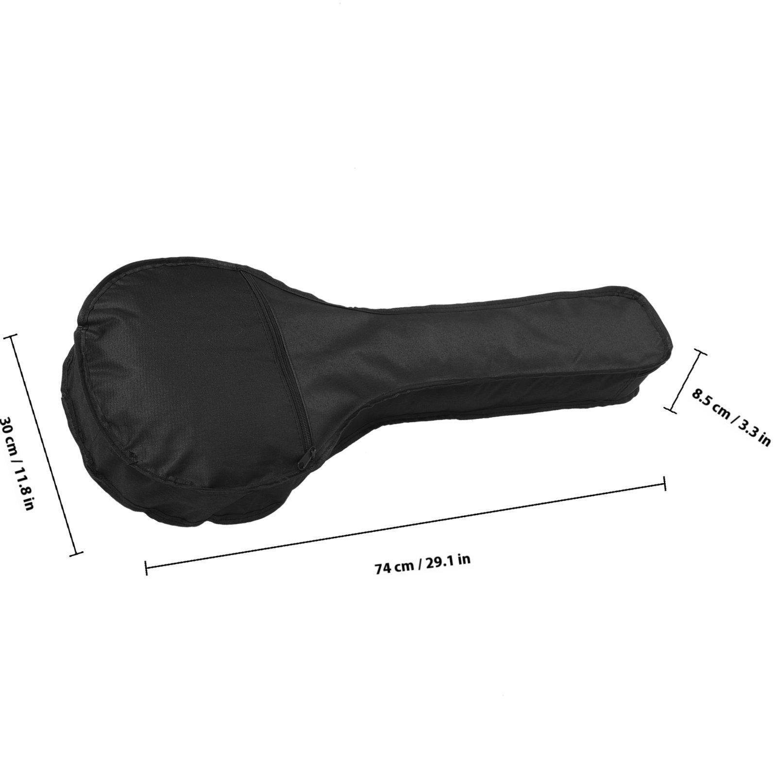 大型の旅行用バックパック。楽器を収納できるケース付き。ブラッ - Musical Instrument Mandolin のレビューと価格